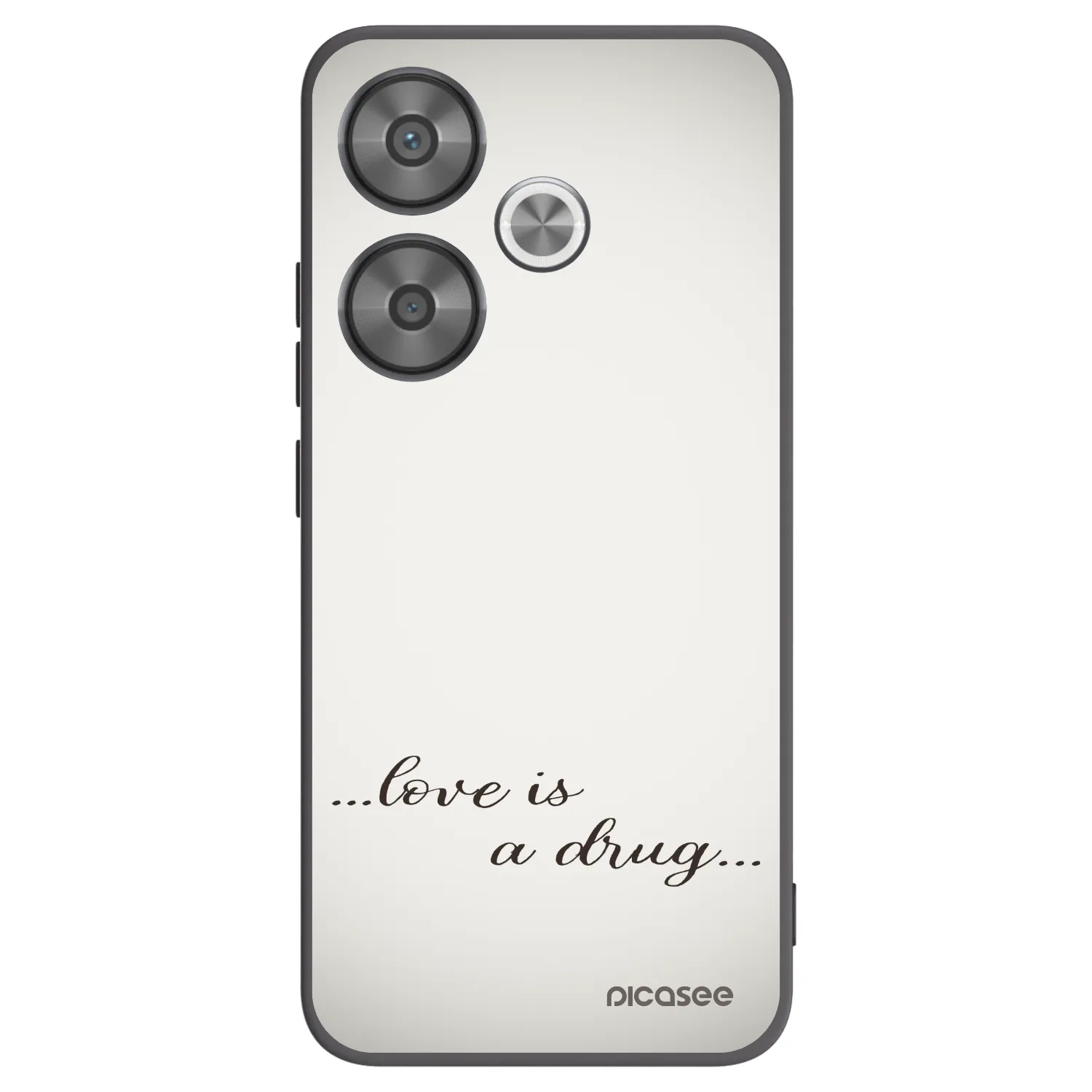 Picasee crna silikonska maskica za Xiaomi Poco F6 - Love is a drug
