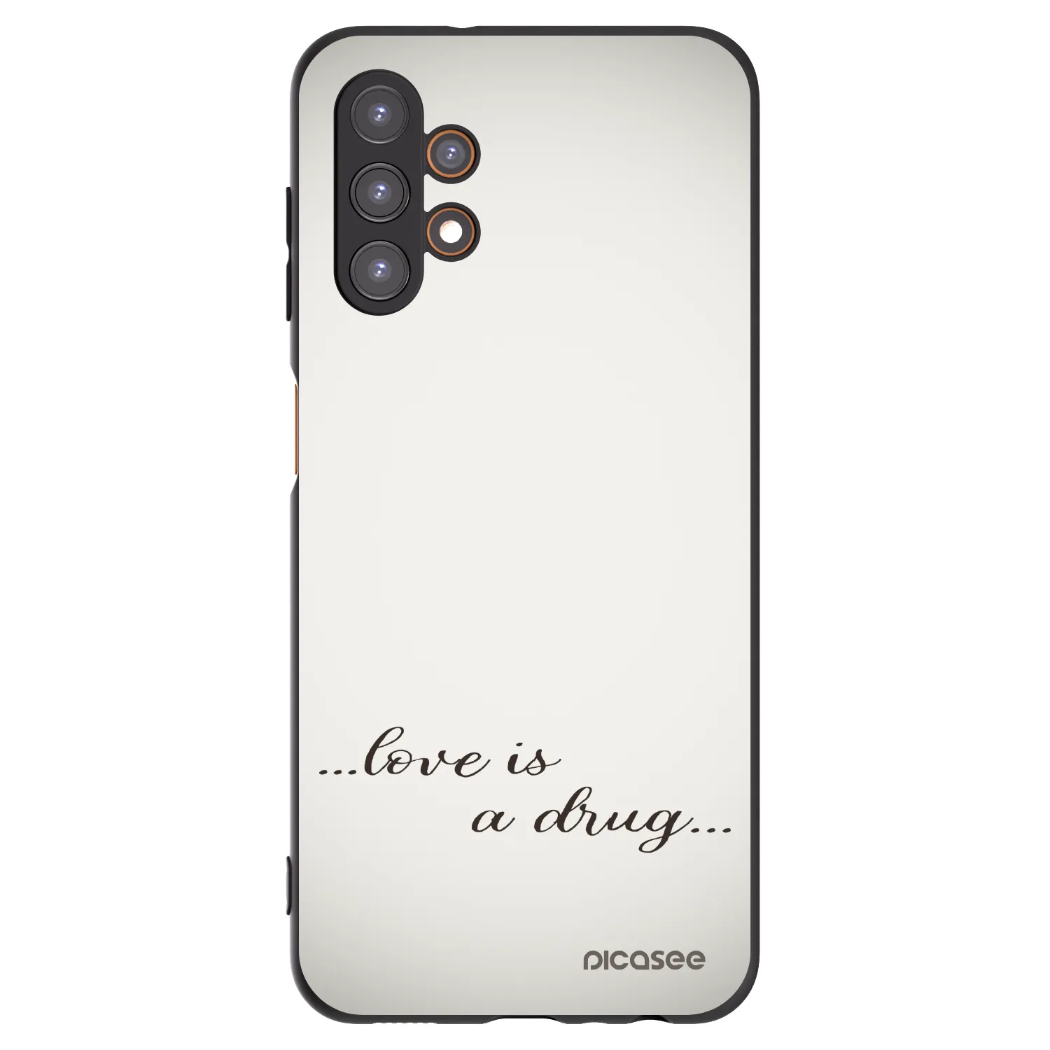 Picasee crna silikonska maskica za Samsung Galaxy A13 5G - Love is a drug