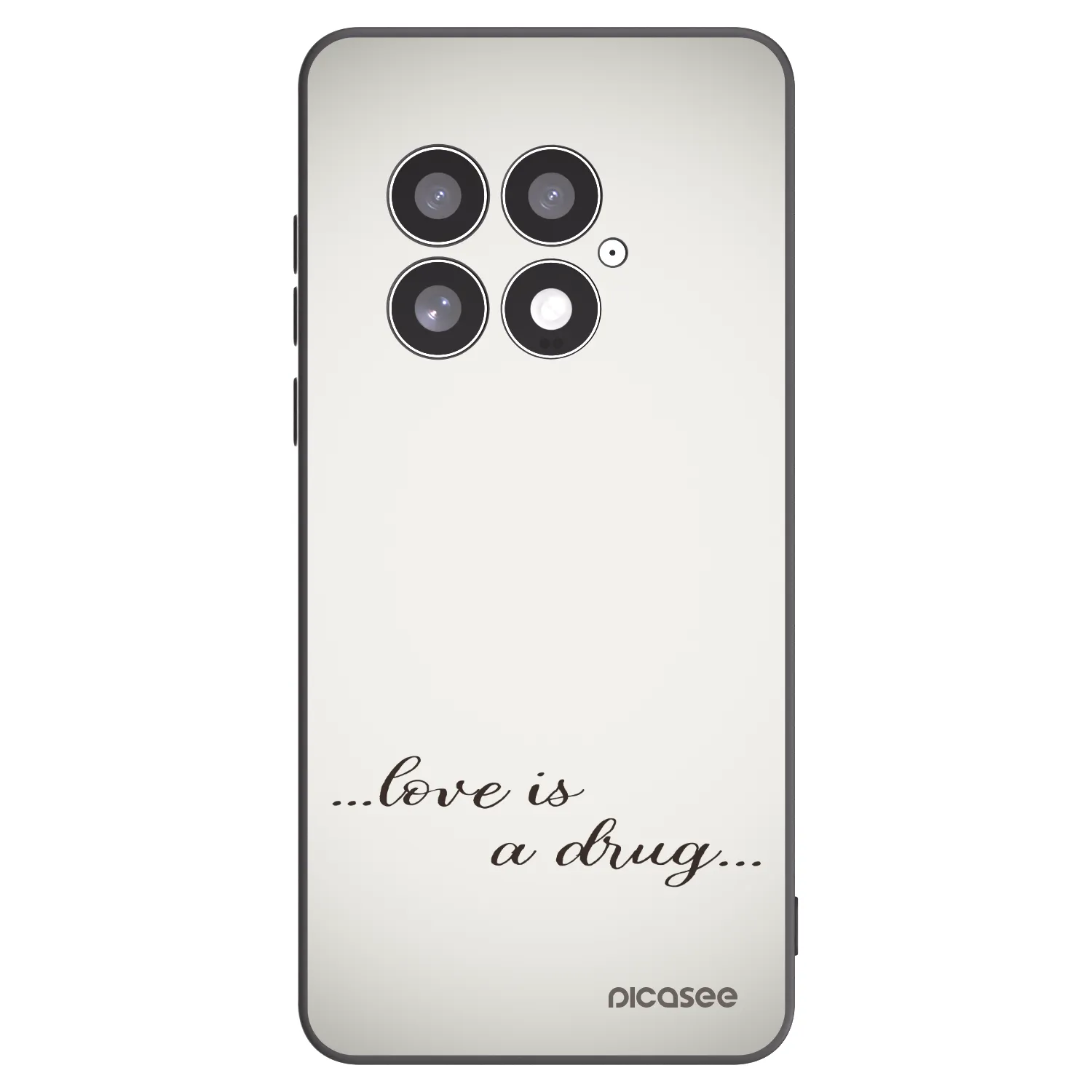 Picasee crna silikonska maskica za OnePlus 13 5G - Love is a drug