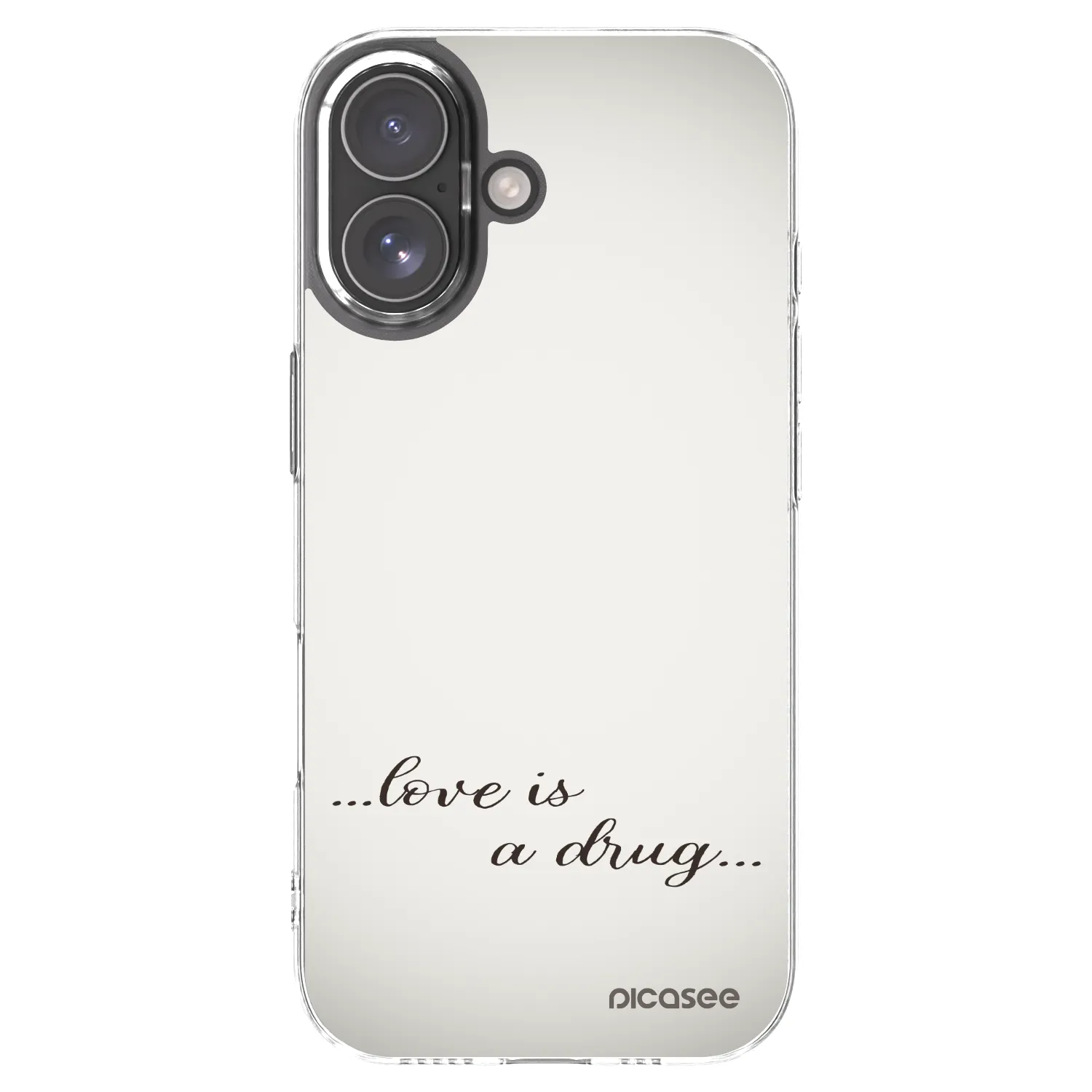 Picasee silikonska prozirna maskica za Apple iPhone 17 - Love is a drug