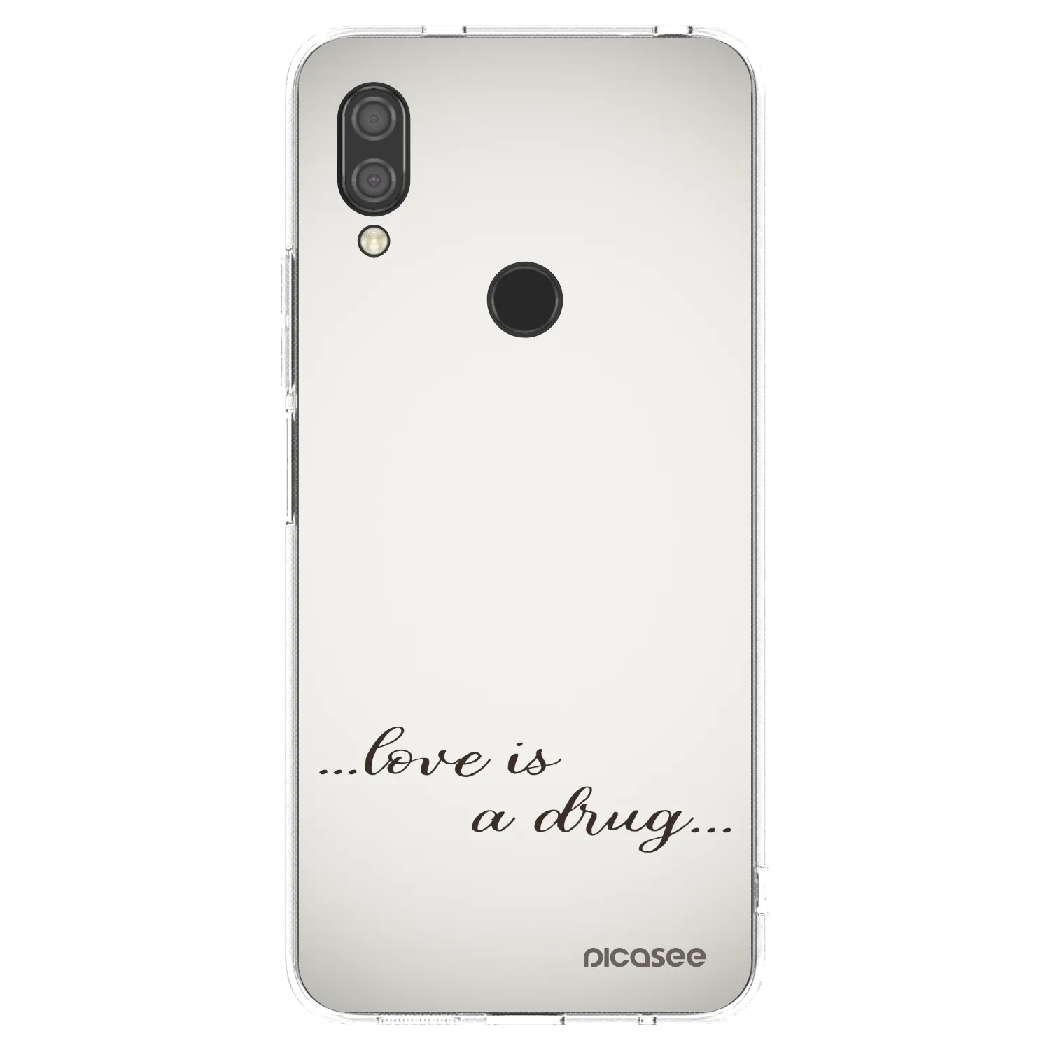 Picasee silikonska prozirna maskica za Xiaomi Redmi 7 - Love is a drug