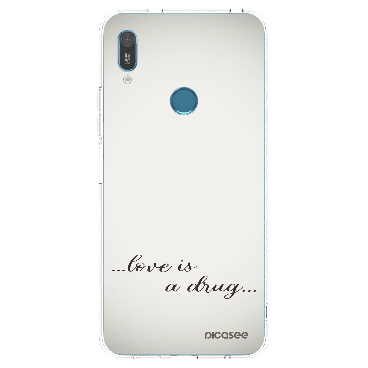 Picasee silikonska prozirna maskica za Huawei Y6 2019 - Love is a drug