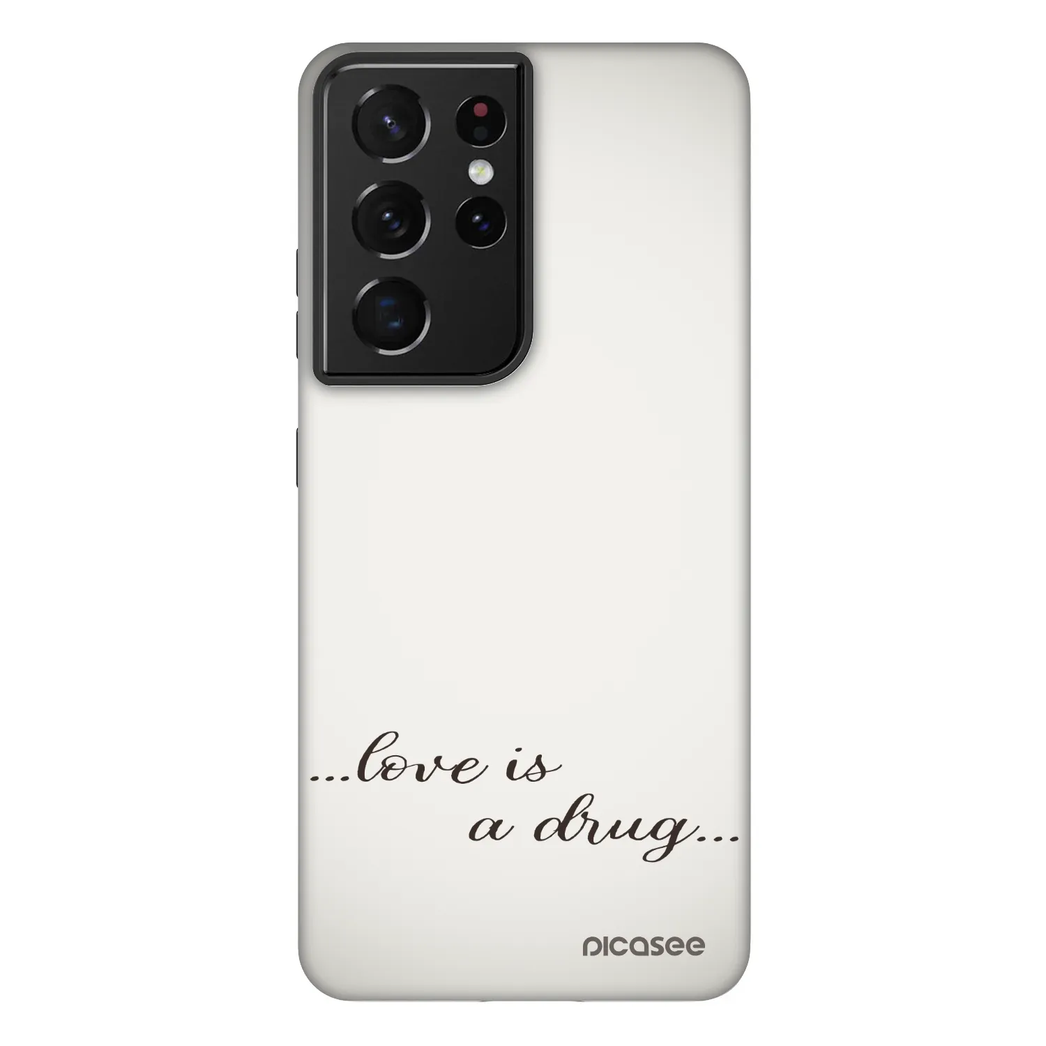 Picasee Fashion Case za Samsung Galaxy S21 Ultra 5G G998B - Love is a drug