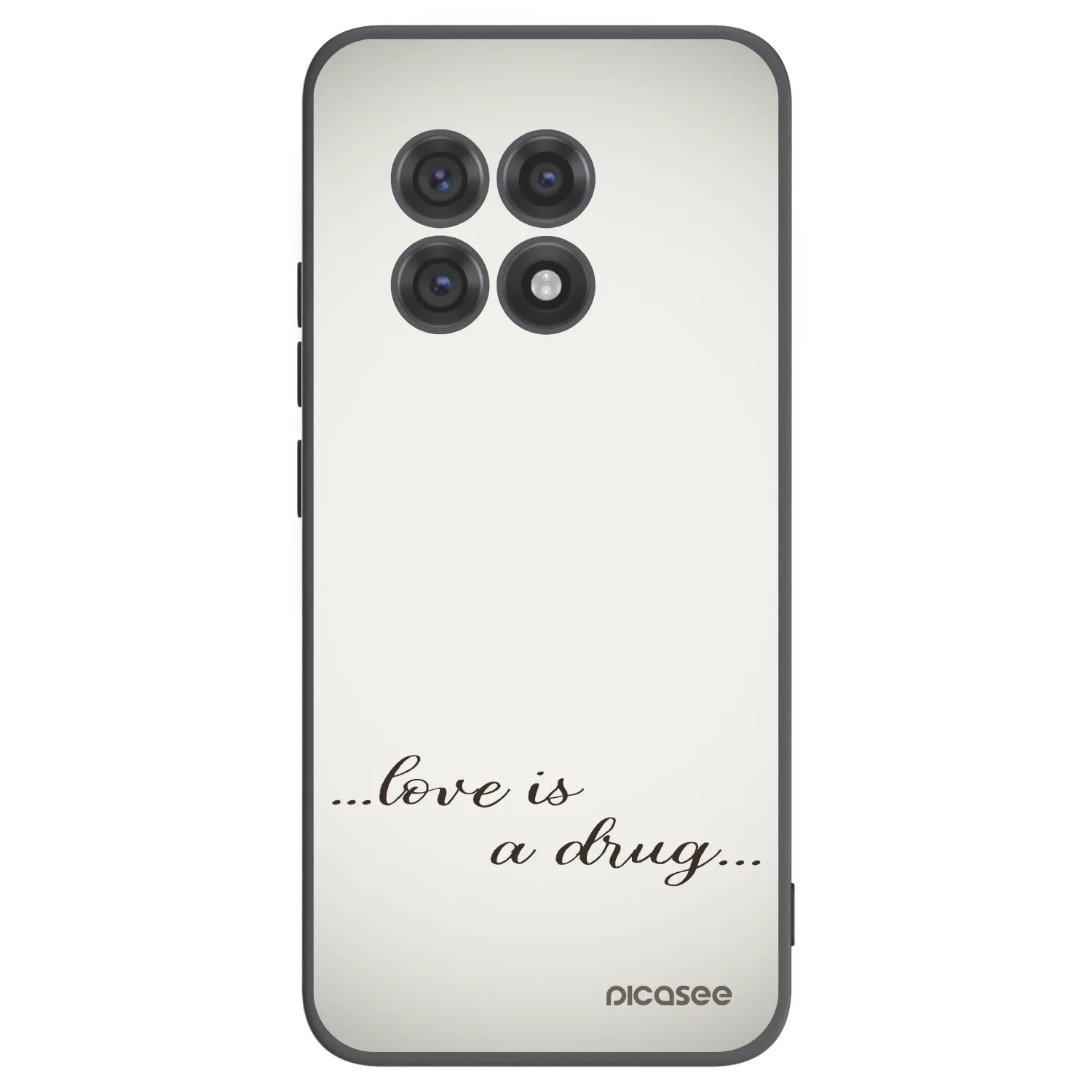 Picasee crna silikonska maskica za OnePlus 13R 5G - Love is a drug