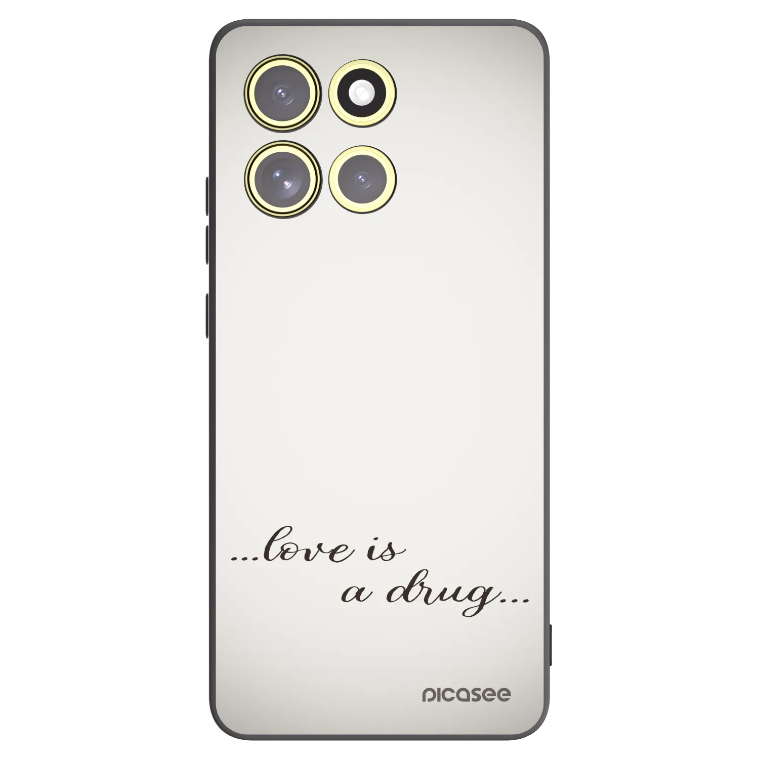 Picasee crna silikonska maskica za Motorola Moto G86 5G - Love is a drug