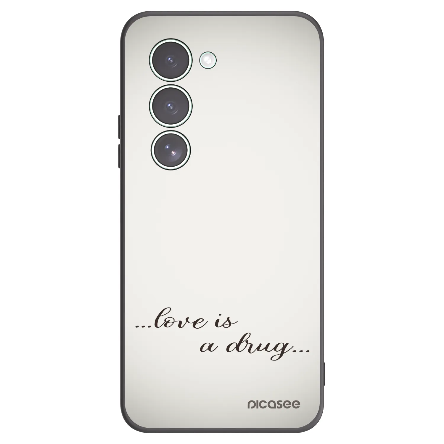 Picasee crna silikonska maskica za Xiaomi Redmi 15 5G - Love is a drug