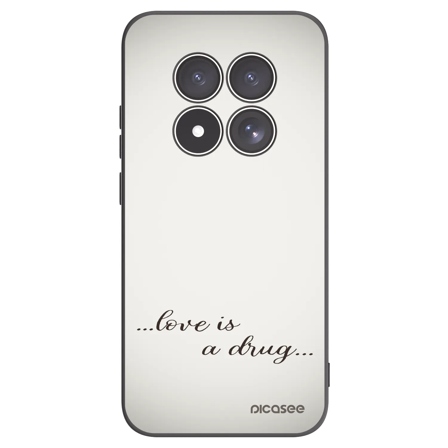 Picasee crna silikonska maskica za Xiaomi Redmi Note 15 Pro 4G - Love is a drug