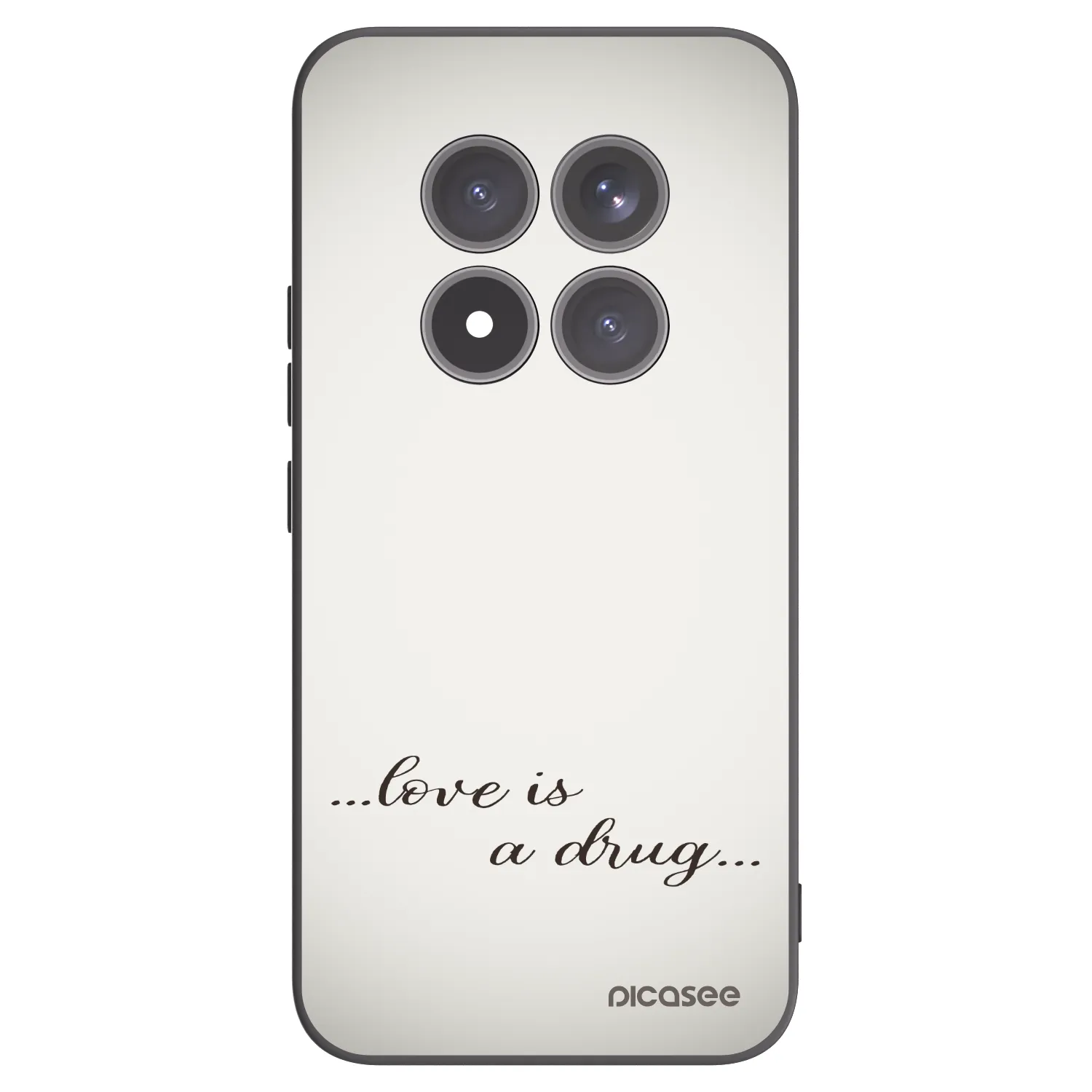 Picasee crna silikonska maskica za Xiaomi Redmi Note 15 Pro+ - Love is a drug