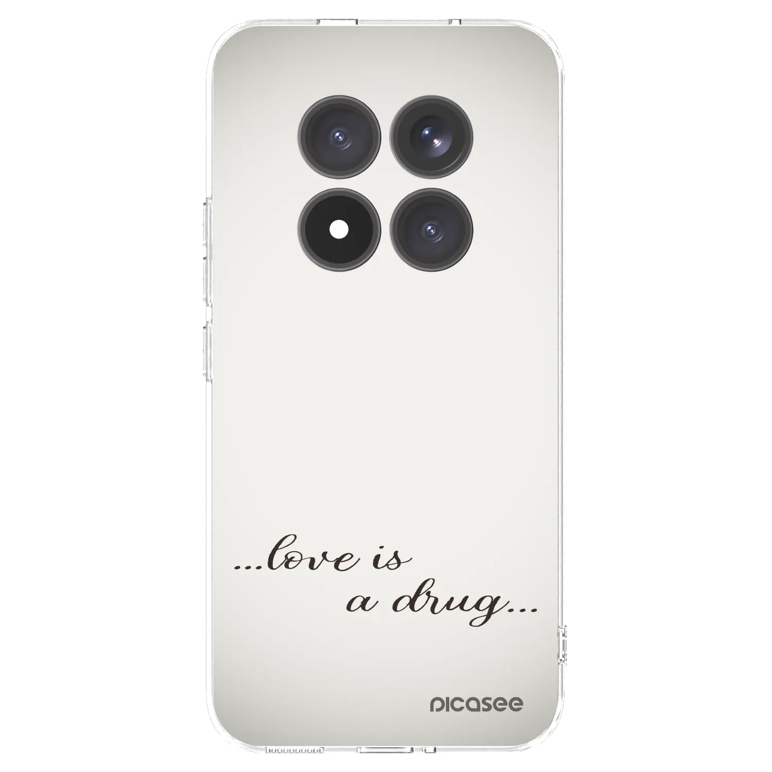 Picasee silikonska prozirna maskica za Xiaomi Redmi Note 15 Pro+ - Love is a drug