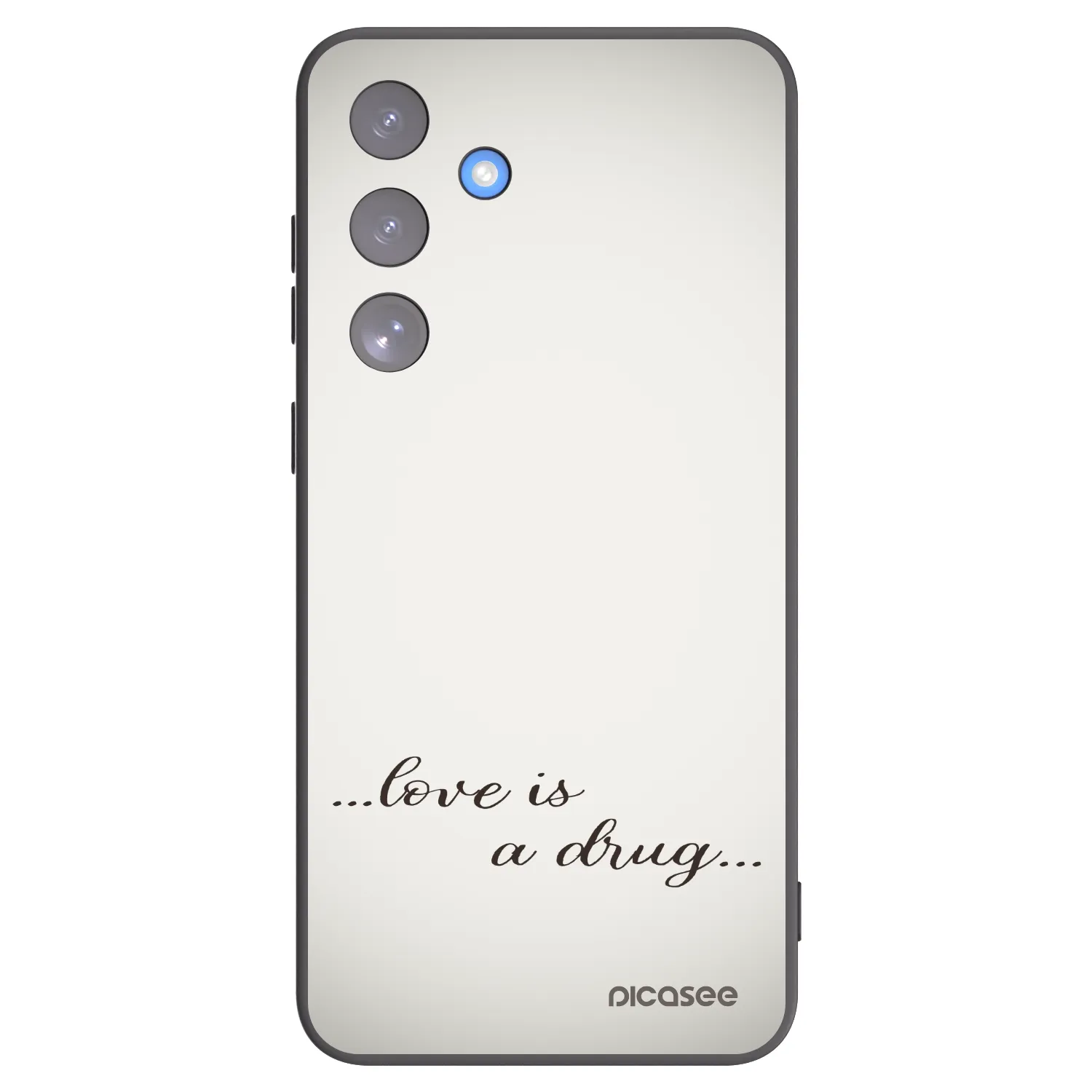 Picasee crna silikonska maskica za Samsung Galaxy S25 FE 5G - Love is a drug