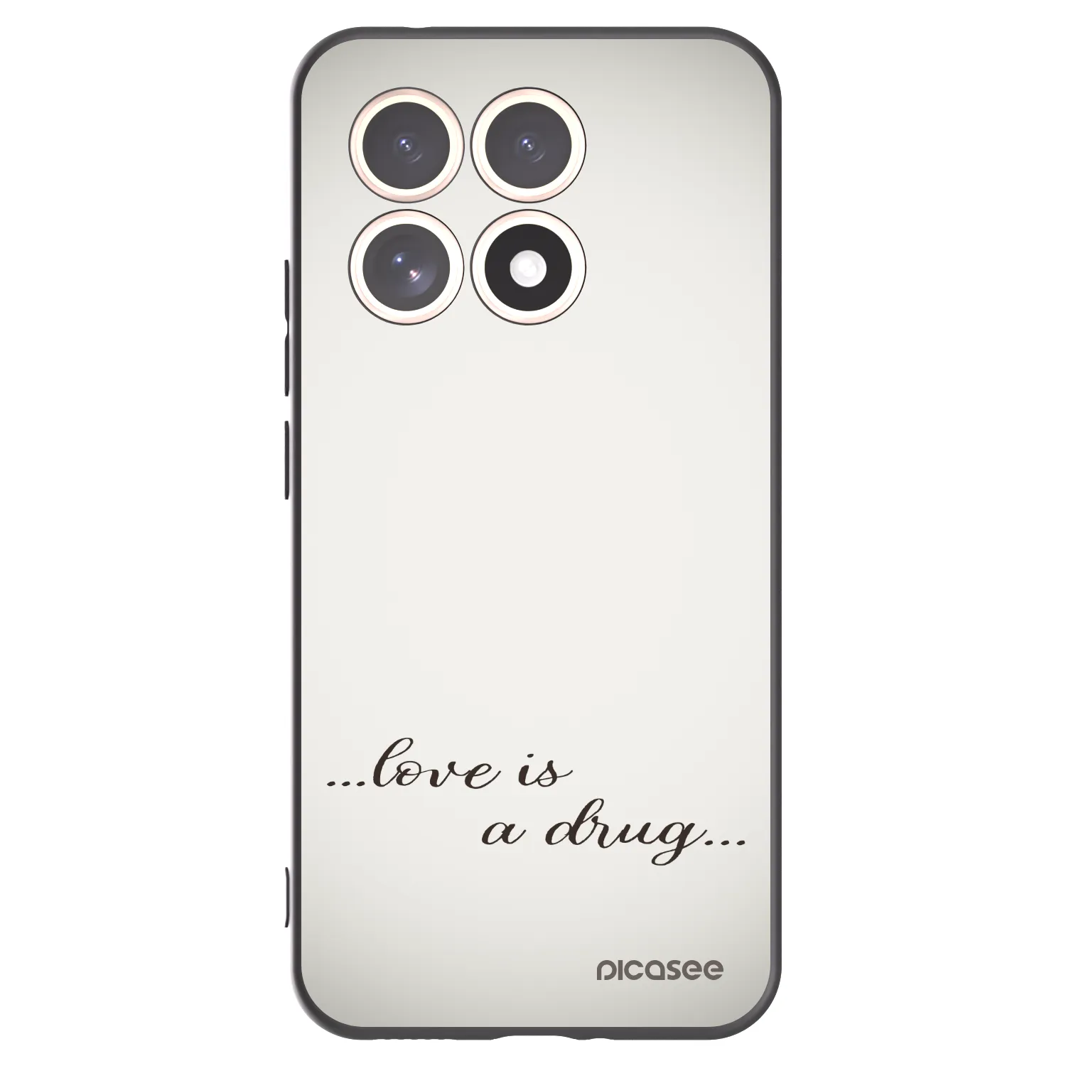 Picasee crna silikonska maskica za Xiaomi 15T - Love is a drug