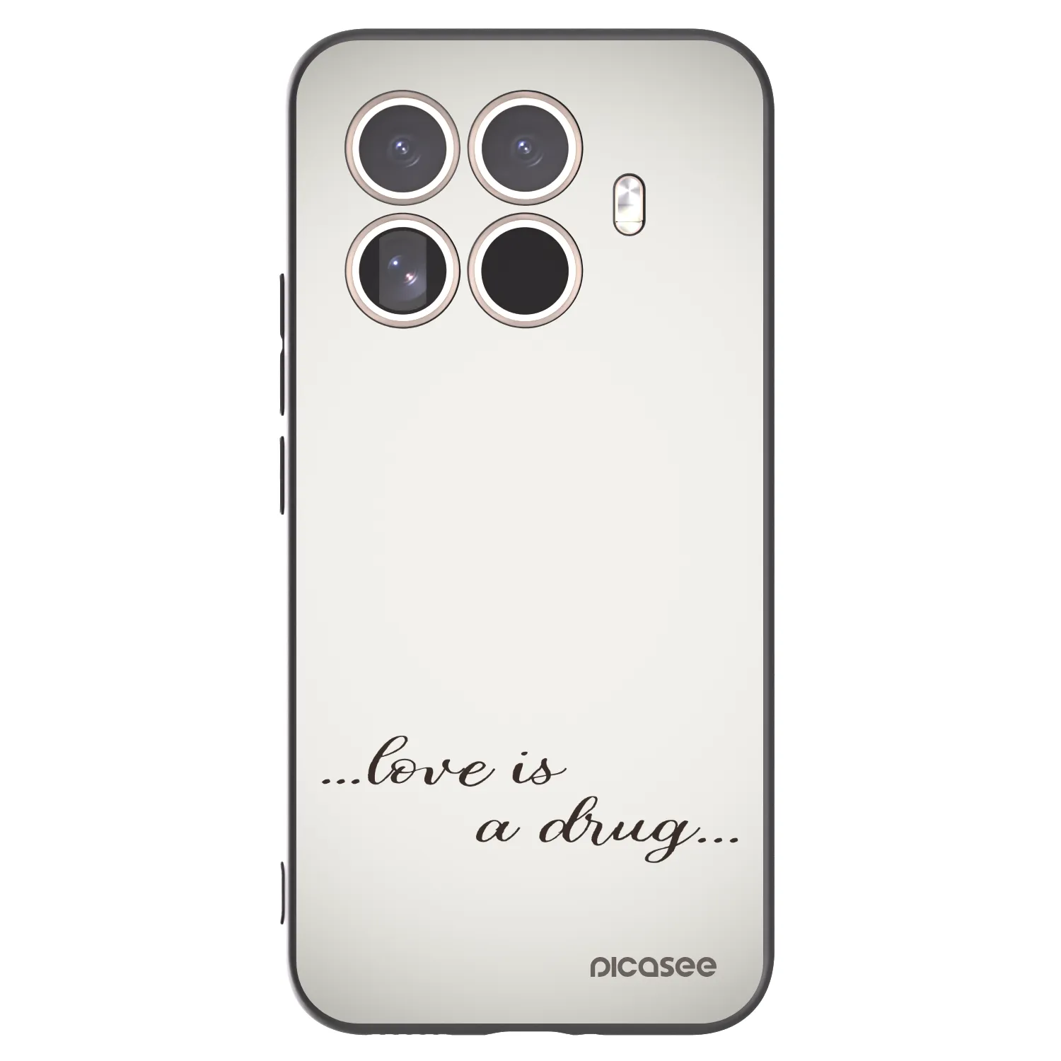 Picasee crna silikonska maskica za Xiaomi 15T Pro - Love is a drug