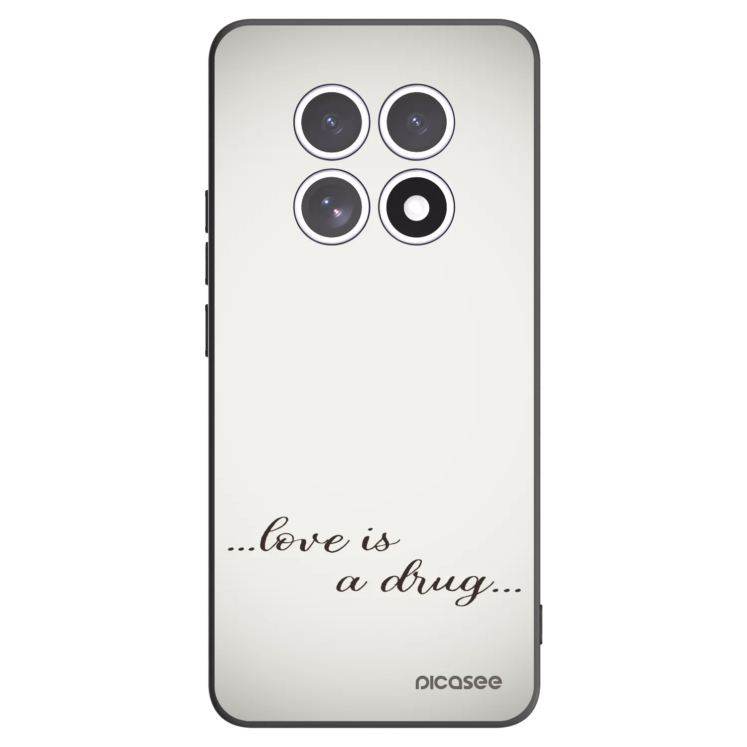 Picasee crna silikonska maskica za Xiaomi Redmi Note 15 - Love is a drug