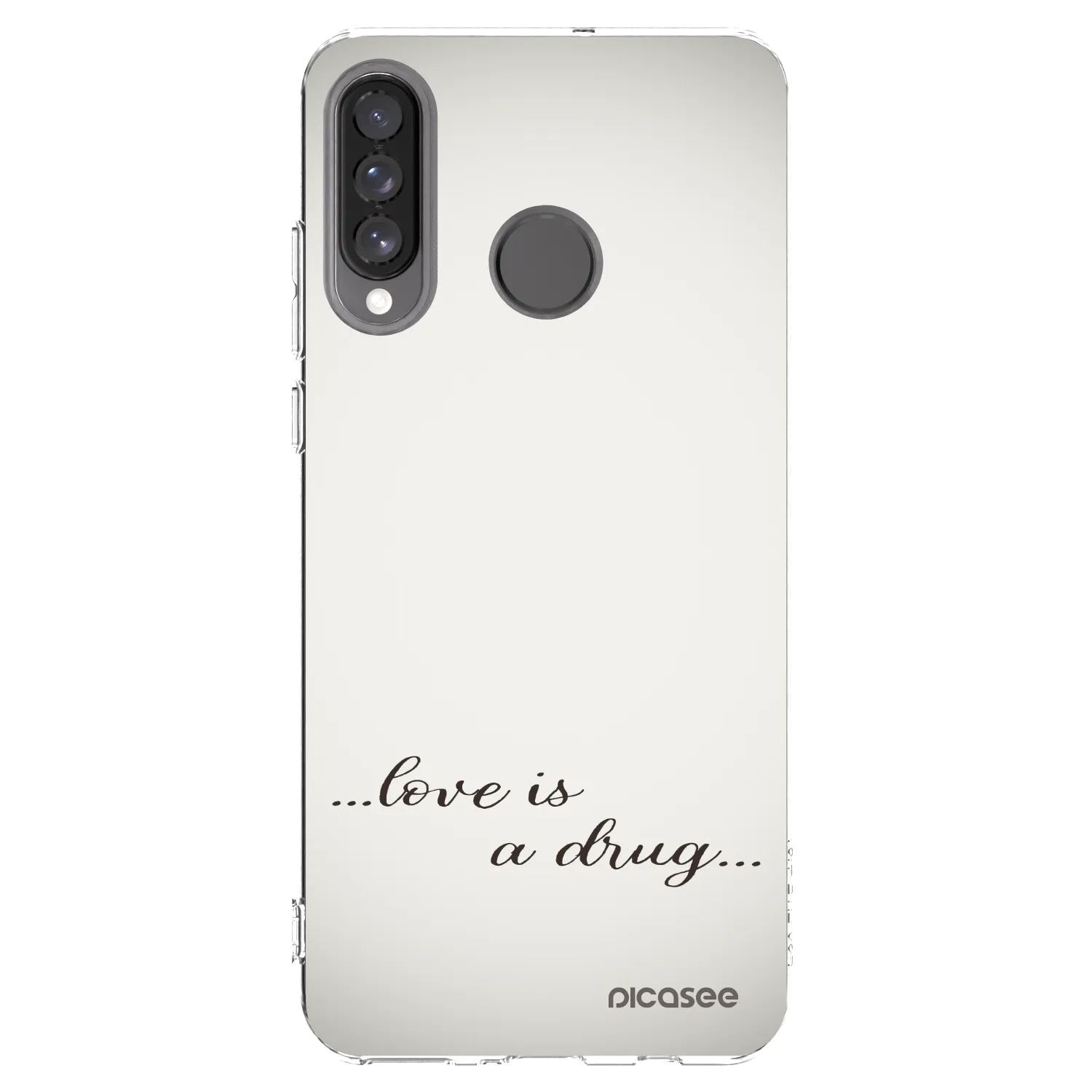 Picasee silikonska prozirna maskica za Huawei P30 Lite - Love is a drug