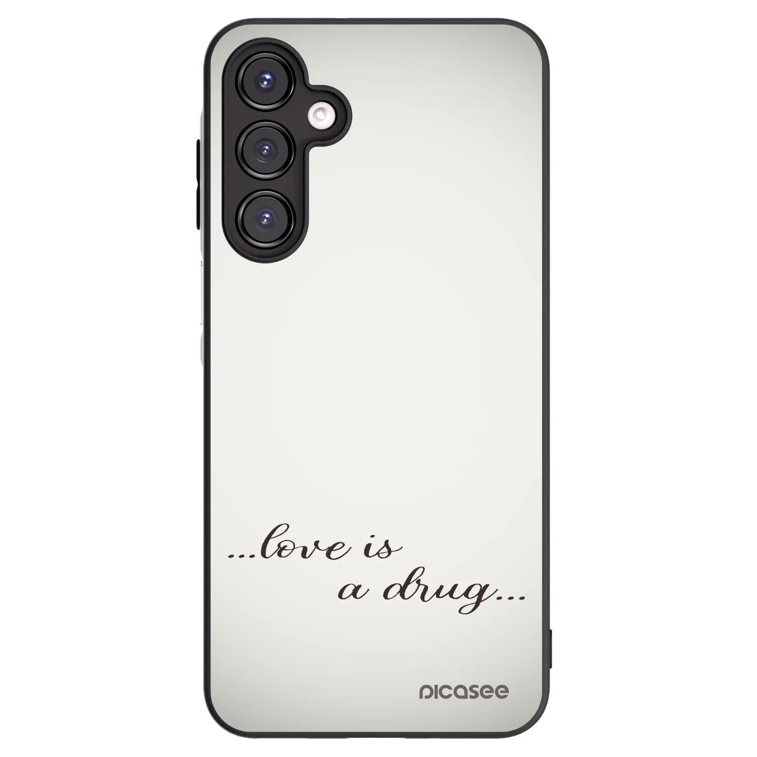 Picasee crna silikonska maskica za Samsung Galaxy A16 4G - Love is a drug