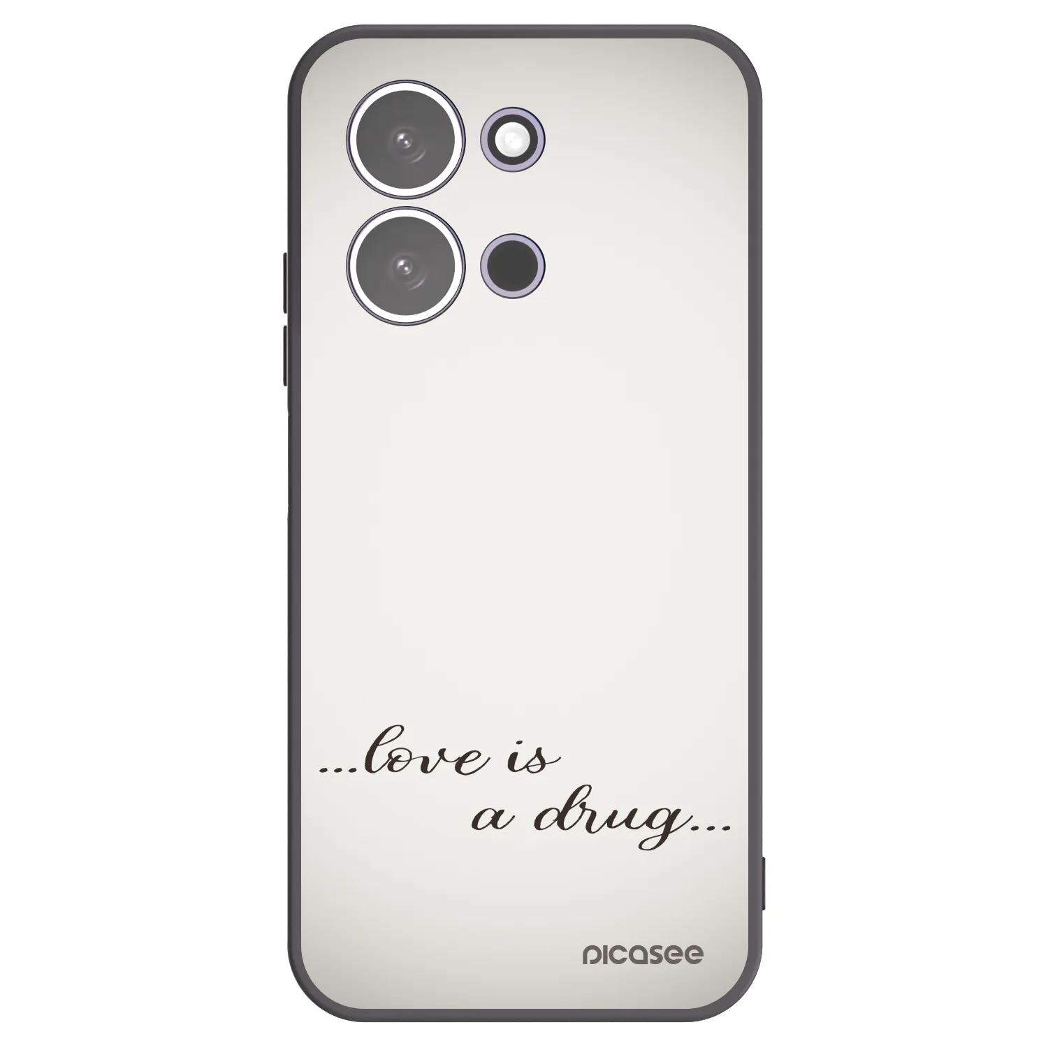 Picasee crna silikonska maskica za Xiaomi Redmi 15C 5G - Love is a drug
