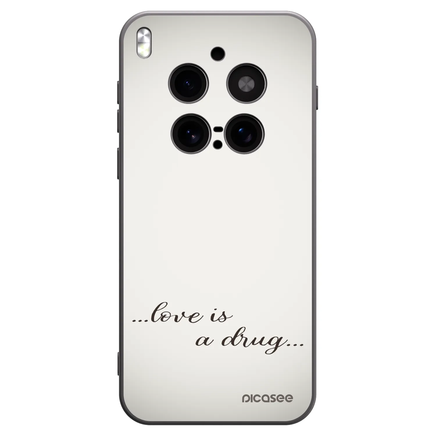 Picasee crna silikonska maskica za Vivo X300 Pro - Love is a drug