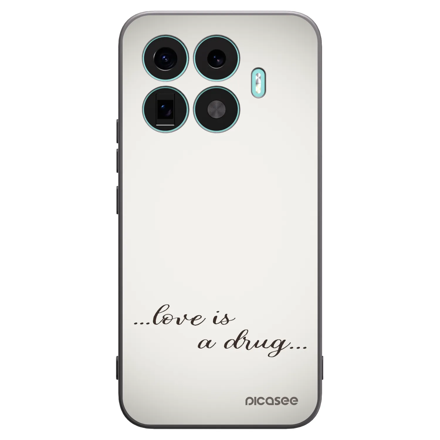 Picasee crna silikonska maskica za Xiaomi 17T Pro - Love is a drug