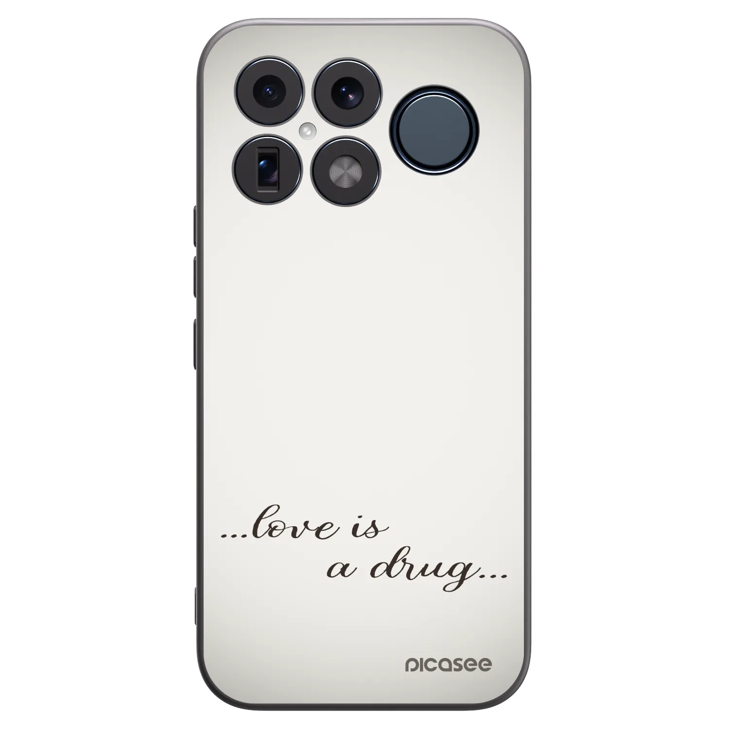 Picasee crna silikonska maskica za Xiaomi Poco F8 Ultra - Love is a drug
