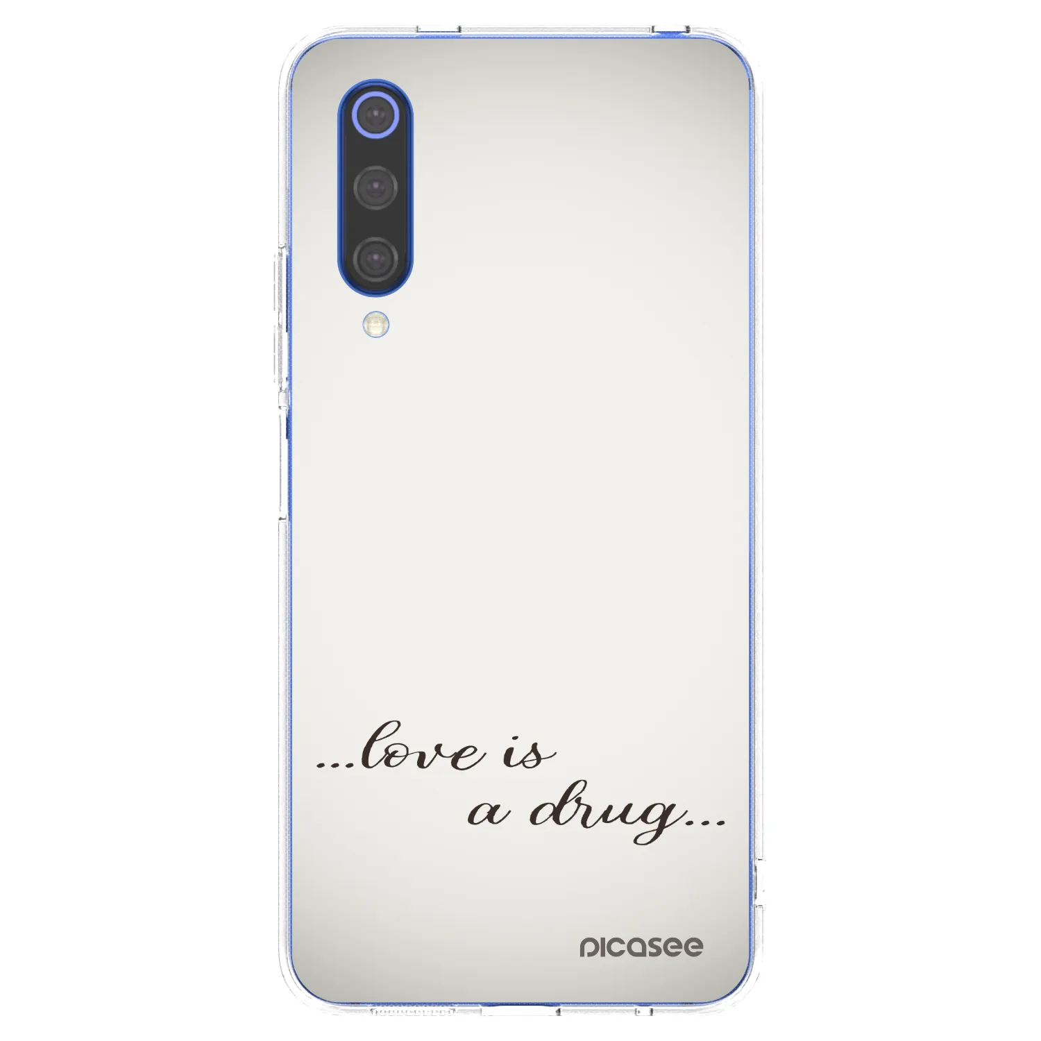 Picasee silikonska prozirna maskica za Xiaomi Mi 9 SE - Love is a drug