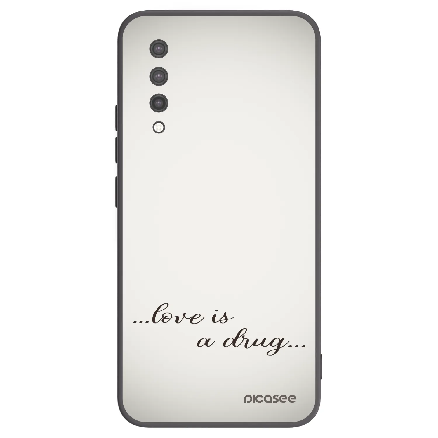Picasee crna silikonska maskica za Xiaomi Mi 9 Lite - Love is a drug