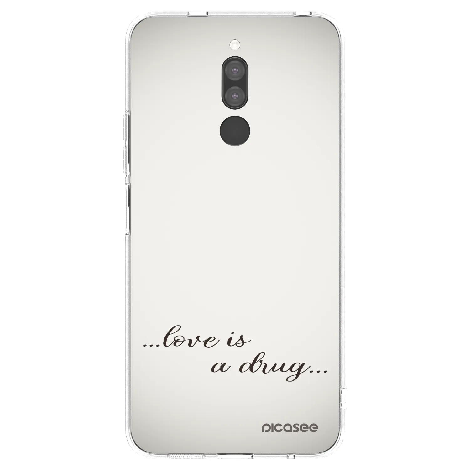 Picasee silikonska prozirna maskica za Xiaomi Redmi 8 - Love is a drug