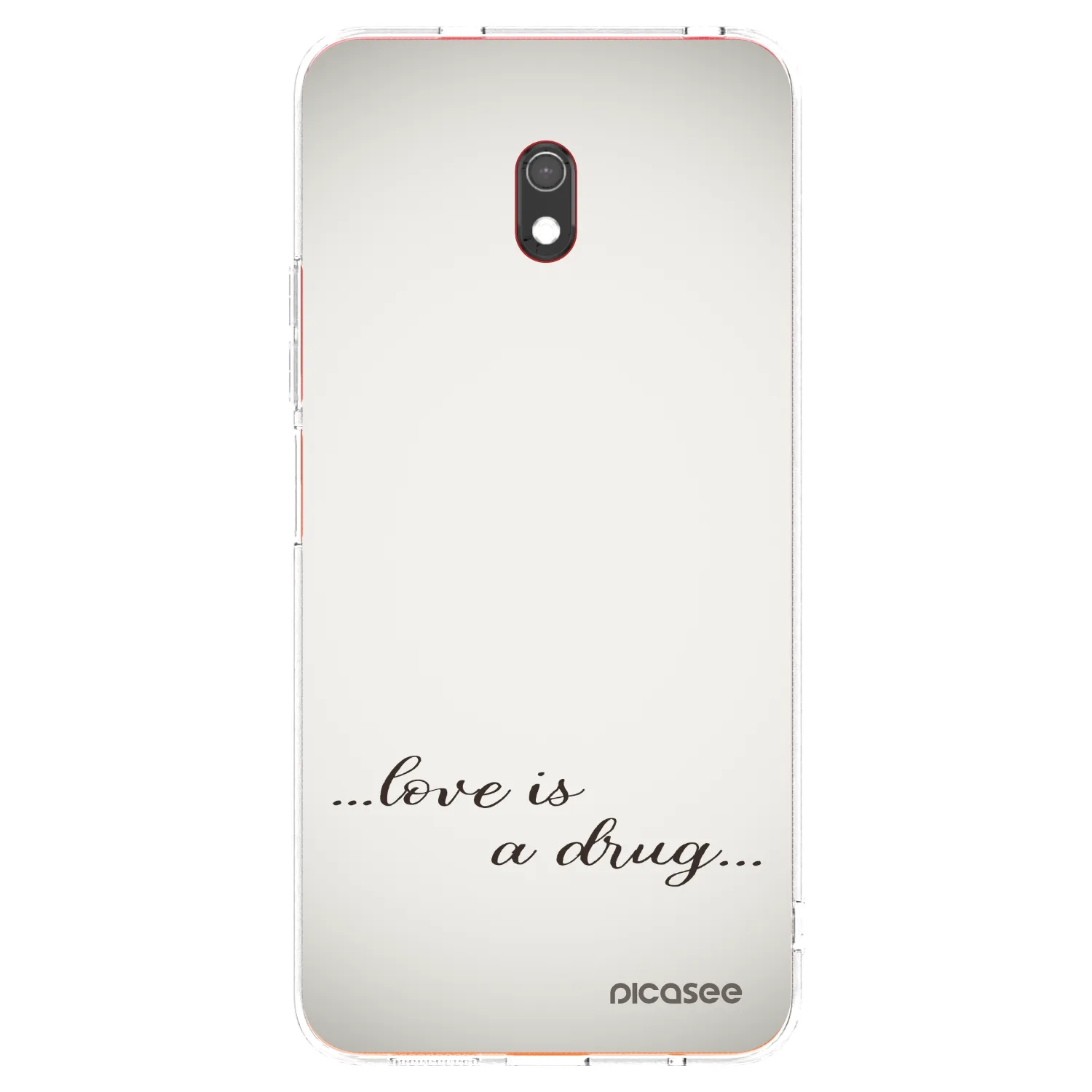 Picasee silikonska prozirna maskica za Xiaomi Redmi 8A - Love is a drug