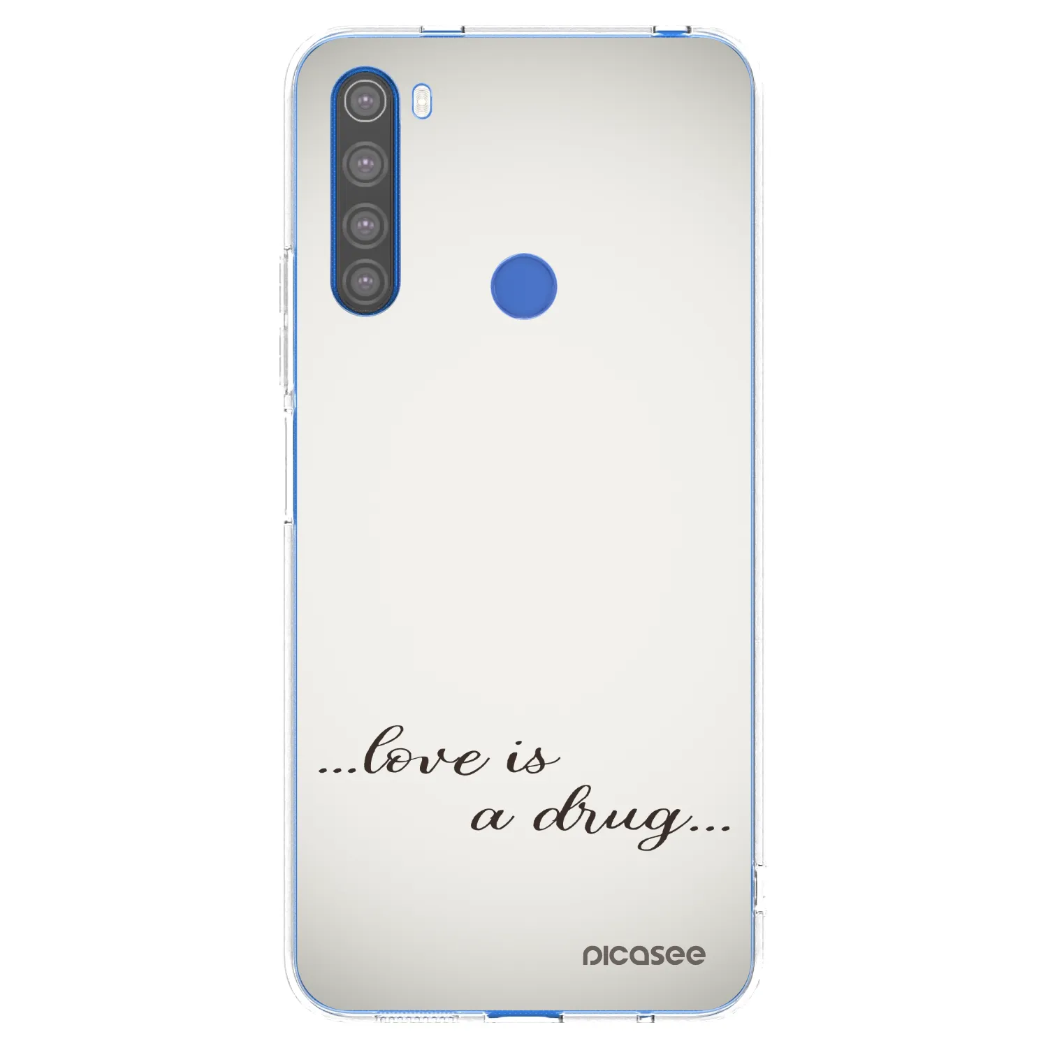 Picasee silikonska prozirna maskica za Xiaomi Redmi Note 8T - Love is a drug