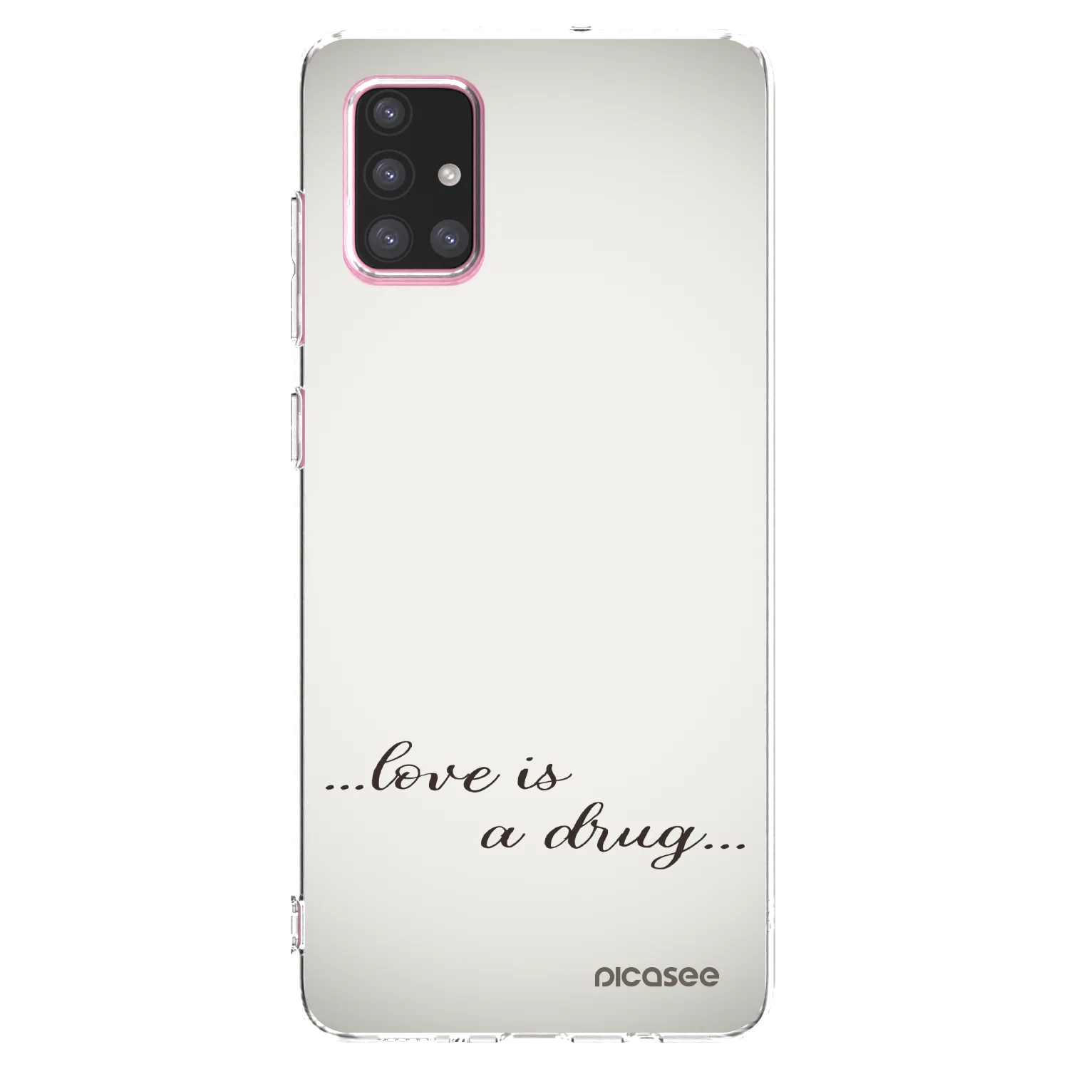 Picasee silikonska prozirna maskica za Samsung Galaxy A71 A715F - Love is a drug