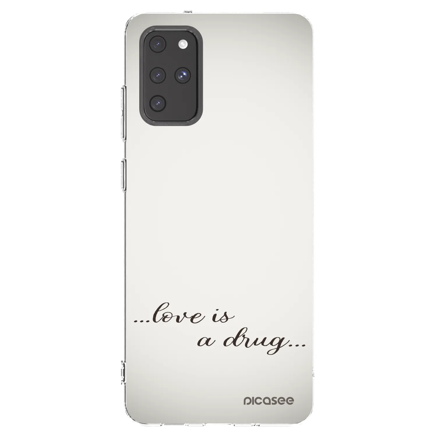 Picasee silikonska prozirna maskica za Samsung Galaxy S20+ G985F - Love is a drug