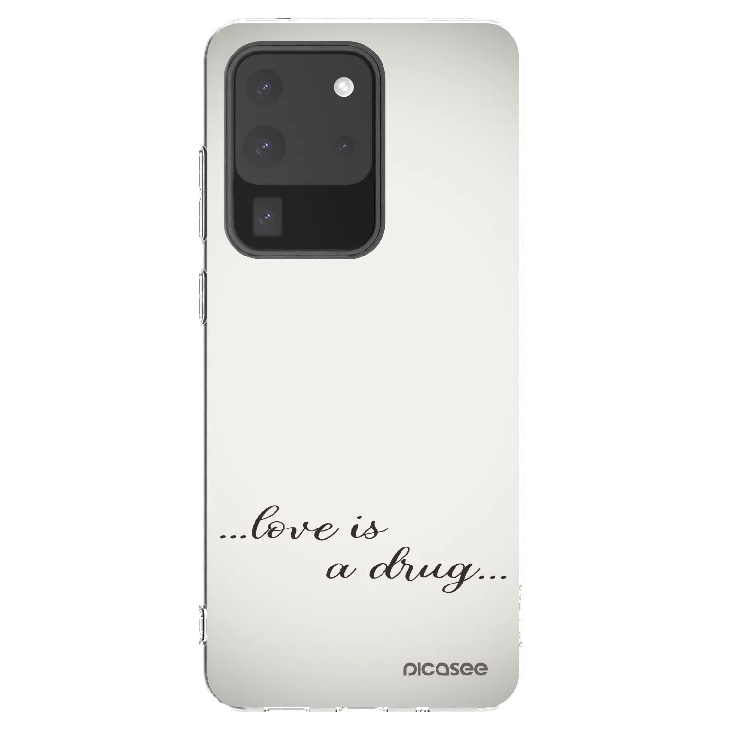 Picasee silikonska prozirna maskica za Samsung Galaxy S20 Ultra 5G G988F - Love is a drug