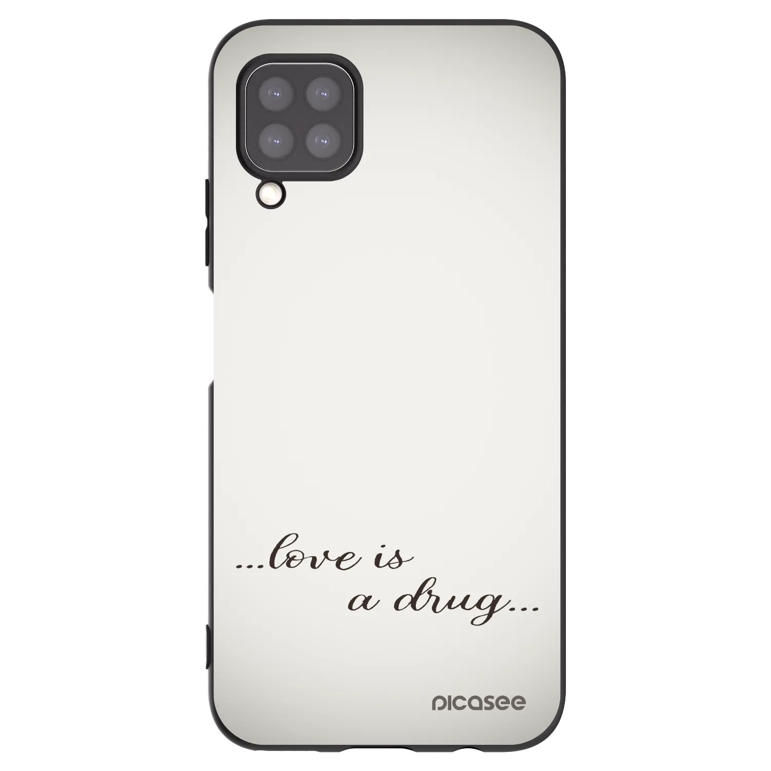 Picasee crna silikonska maskica za Huawei P40 Lite - Love is a drug