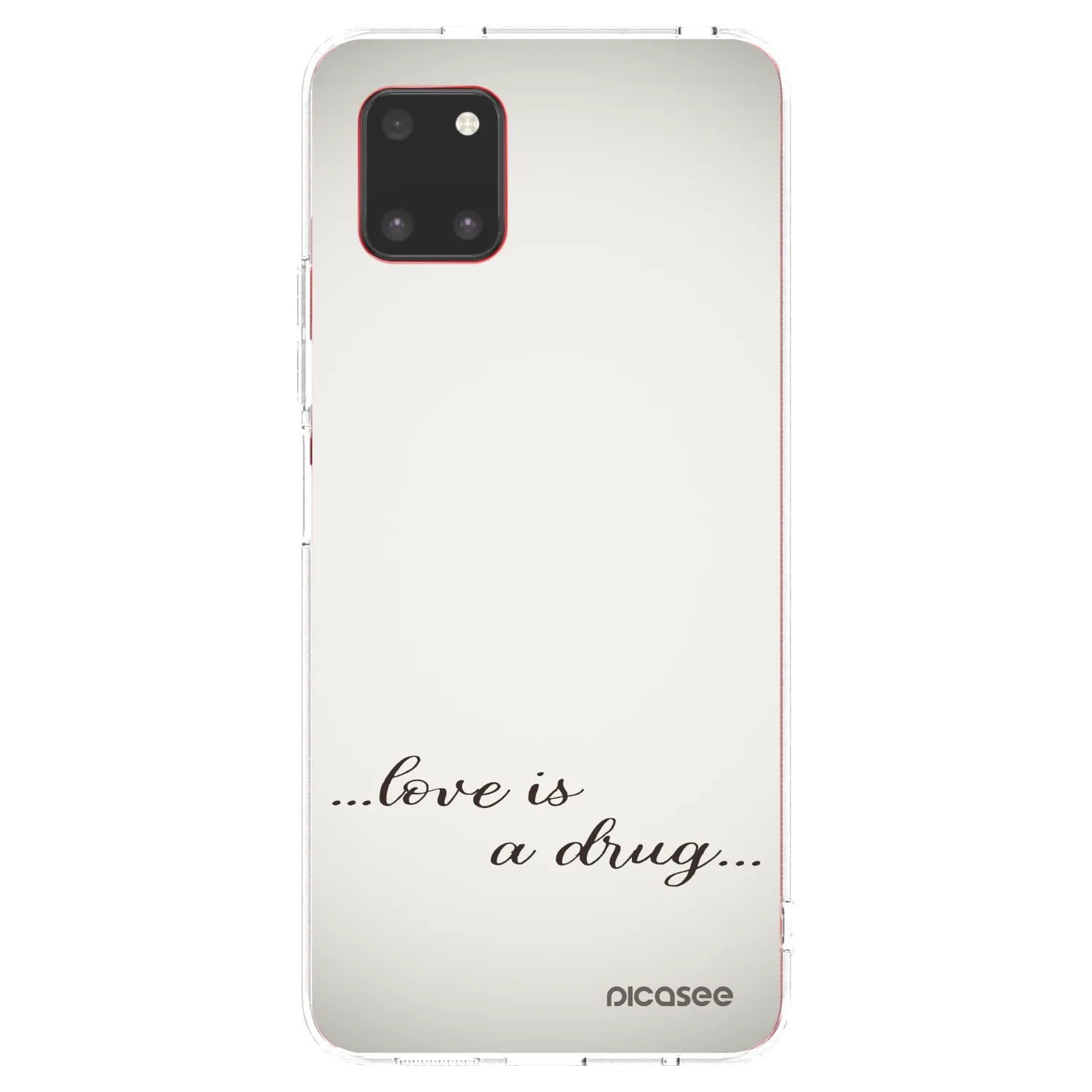 Picasee silikonska prozirna maskica za Samsung Galaxy Note 10 Lite N770F - Love is a drug