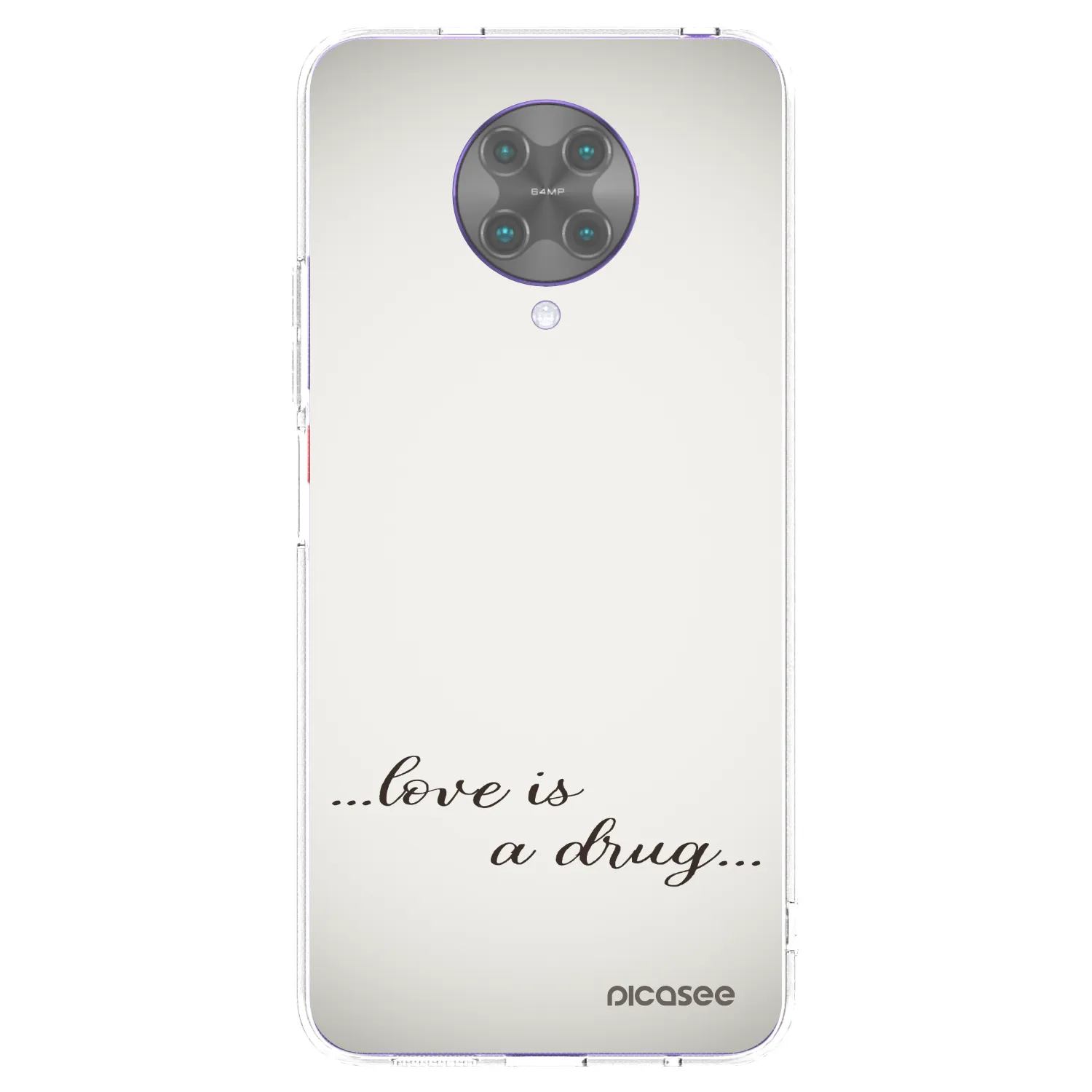 Picasee silikonska prozirna maskica za Xiaomi Poco F2 Pro - Love is a drug