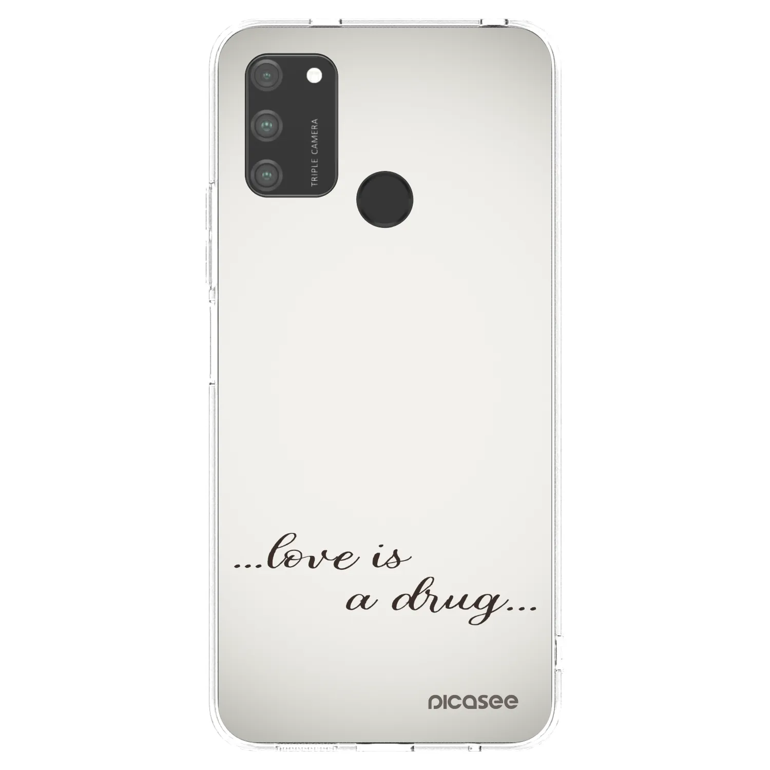 Picasee silikonska prozirna maskica za Honor 9A - Love is a drug
