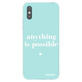 Picasee silikonska prozirna maskica za Xiaomi Redmi 9A - Anything is possible
