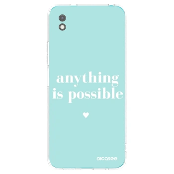 Picasee crna silikonska maskica za Xiaomi Redmi 9A - Anything is possible