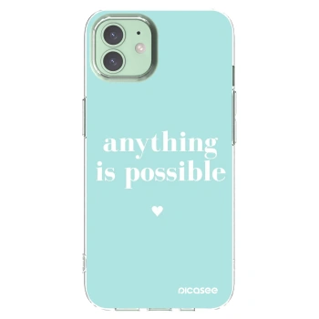 Picasee silikonska prozirna maskica za Apple iPhone 12 - Anything is possible