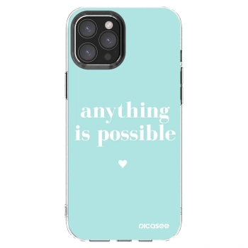 Picasee silikonska prozirna maskica za Apple iPhone 12 Pro Max - Anything is possible