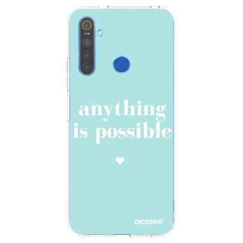 Picasee silikonska prozirna maskica za Realme 5 - Anything is possible