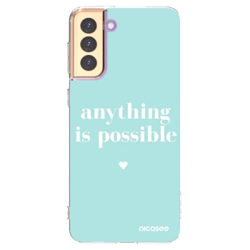 Picasee silikonska prozirna maskica za Samsung Galaxy S21+ 5G G996F - Anything is possible