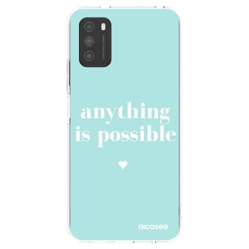 Picasee silikonska prozirna maskica za Xiaomi Poco M3 - Anything is possible