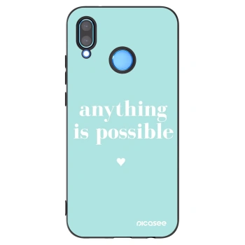 Picasee crna silikonska maskica za Huawei P20 Lite - Anything is possible