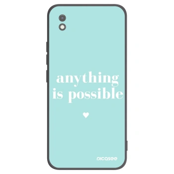 Picasee crna silikonska maskica za Xiaomi Redmi 9AT - Anything is possible