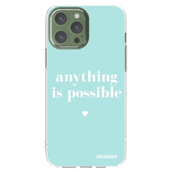 Picasee silikonska prozirna maskica za Apple iPhone 13 Pro Max - Anything is possible