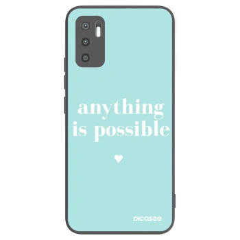 Picasee crna silikonska maskica za Xiaomi Redmi Note 10 5G - Anything is possible