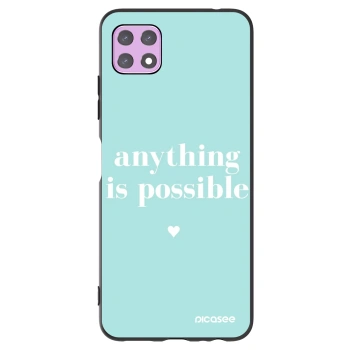 Picasee crna silikonska maskica za Samsung Galaxy A22 A226B 5G - Anything is possible