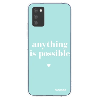 Picasee silikonska prozirna maskica za Samsung Galaxy A02s A025G - Anything is possible