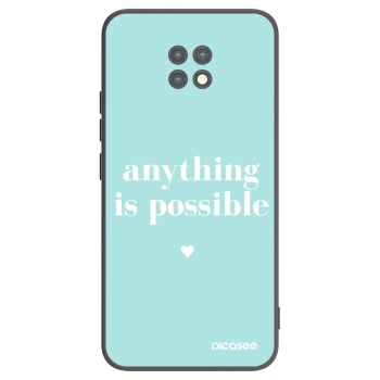 Picasee crna silikonska maskica za Xiaomi Redmi Note 9T - Anything is possible