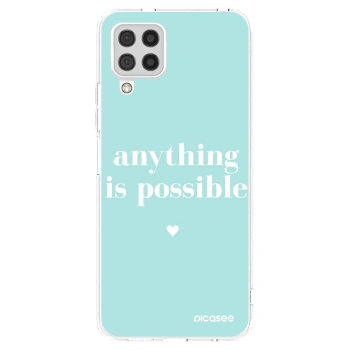 Picasee silikonska prozirna maskica za Samsung Galaxy A22 A225F 4G - Anything is possible
